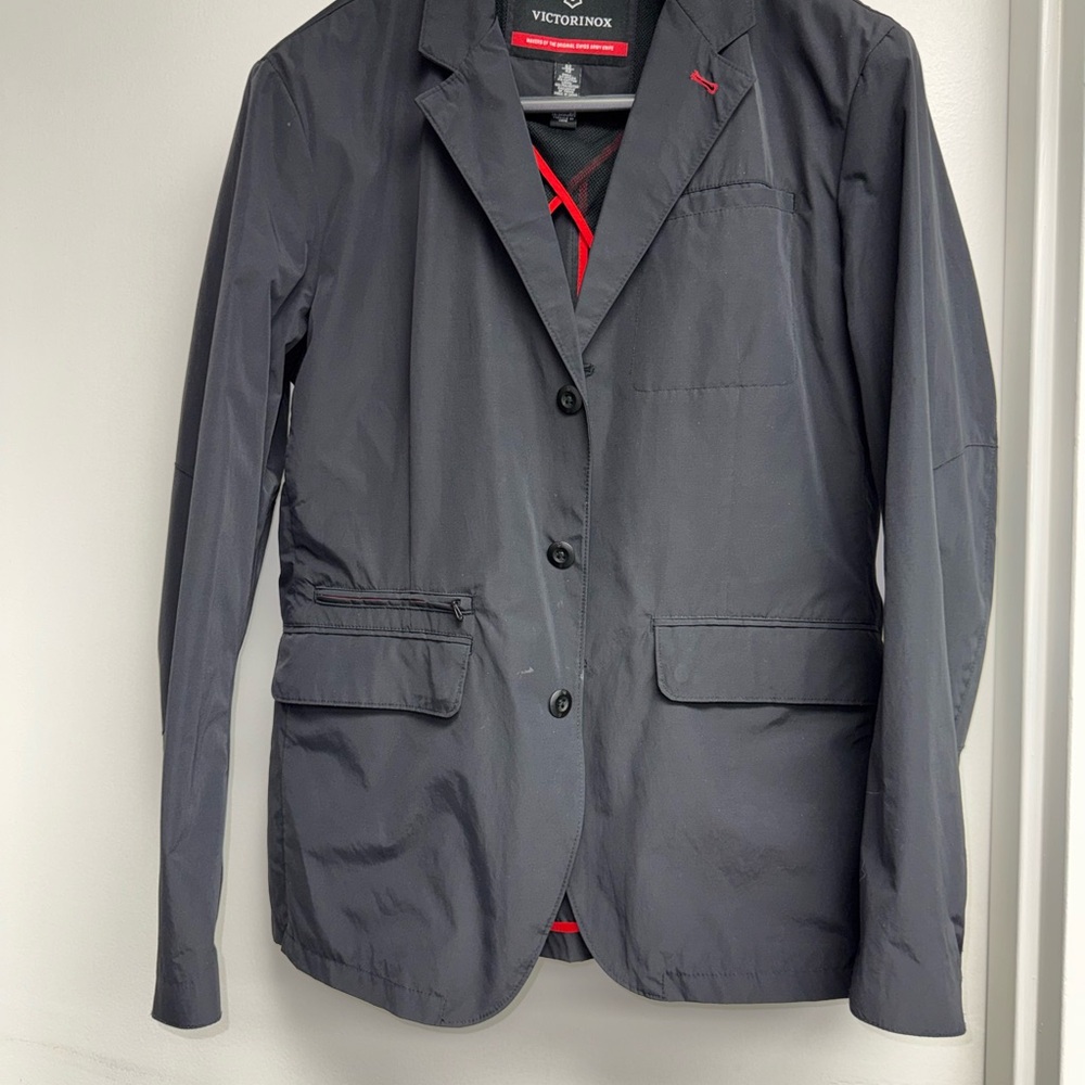 Victorinox Black Jacket with Red Details